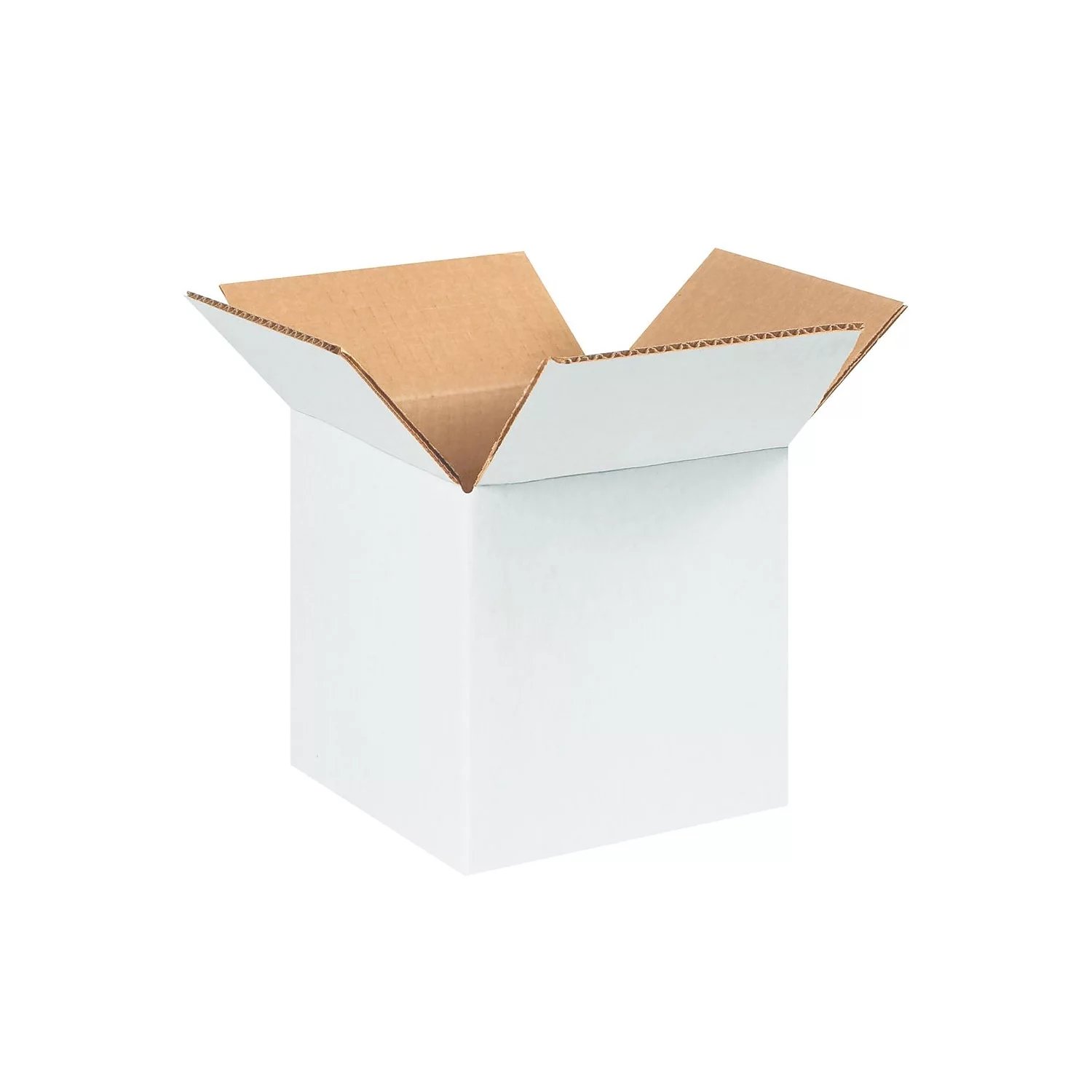 Corrugated Boxes 7" X 7" X 7" Kraft 25/Bundle White Colored kraft corrugated