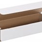 (50) 9" x 3" x 2" WHITE CORRUGATED MAILERS WITH TUCK FLAPS  Super strong, yet li