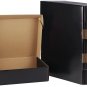 25 Pack 9X6X2 Black Shipping Boxes, Mailer Cardboard Box for Packing and Mailing