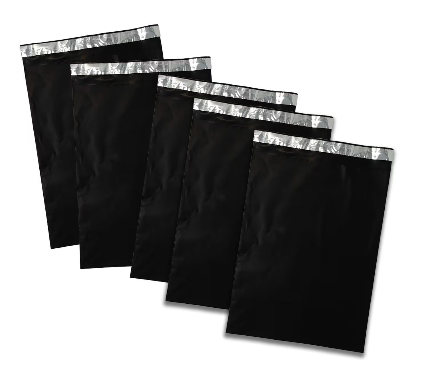 100 Pack 10X13 Poly Mailers, Night Black Shipping Self Seal Mailing Bags, Flat M