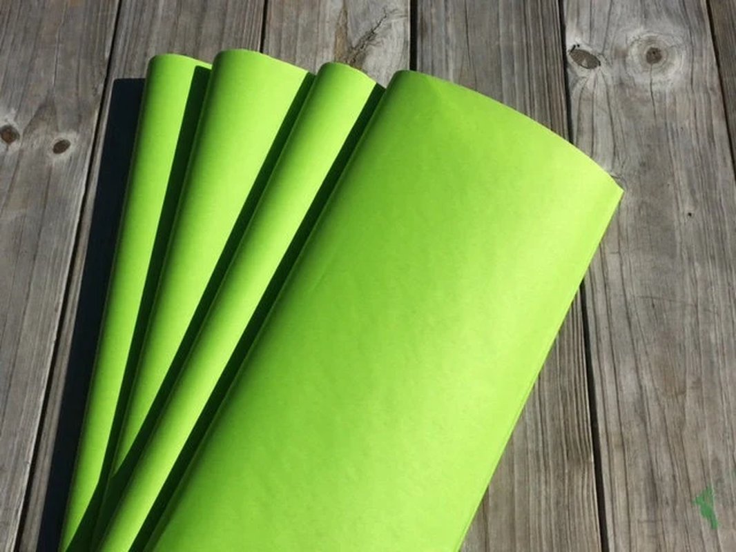 Wrapping Paper 24 Sheets Citrus Green Tissue Paper/ Lime Green Tissue Paper/ Gr