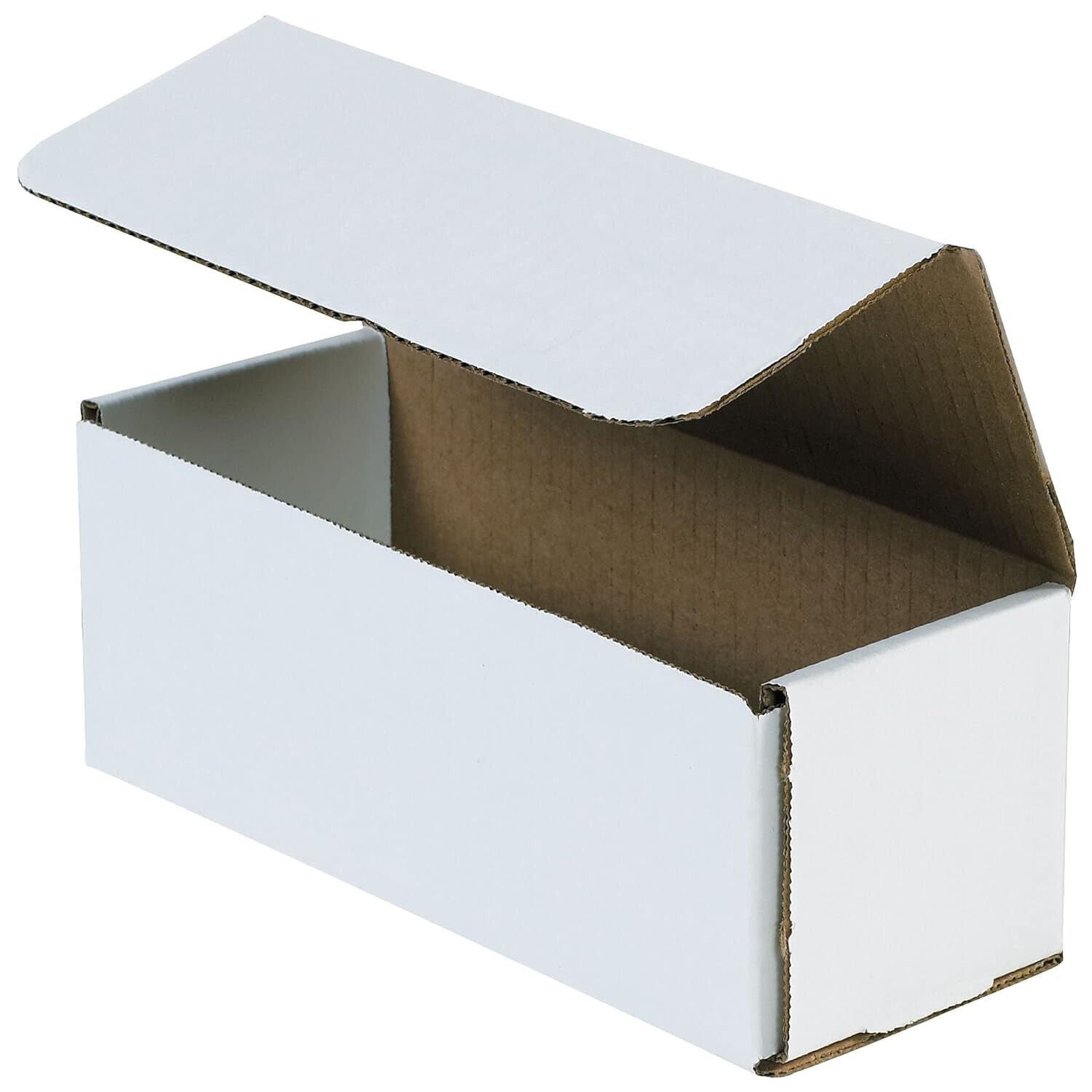 Solid Corrugated Mailers - Boxes 50 9" X 3" X 3" White Corrugated Mailers Die Cu