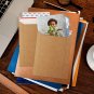 Photo Self Document Mailers Seal 6X8 25 Pack Stay Flat White, Brown Cardboard