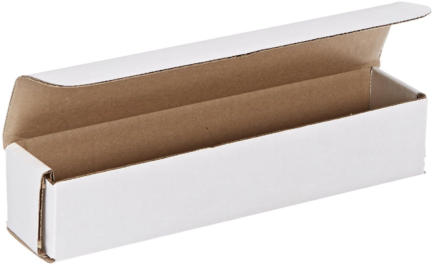 Solid Corrugated Mailers - Boxes 50 10" X 2" X 2" White Corrugated Mailers Die C