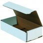 (50) 9" x 4" x 2" WHITE CORRUGATED MAILERS WITH TUCK FLAPS