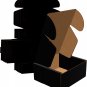4x4x2-Inch Black Corrugated Small Cardboard 20 Pack Boxes Recyclable Boxes, Mail