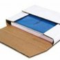 50 14-1/8"x 8-5/8" x (1/2",1") White Multi-Depth Corrugated Legal Size Bookfolds