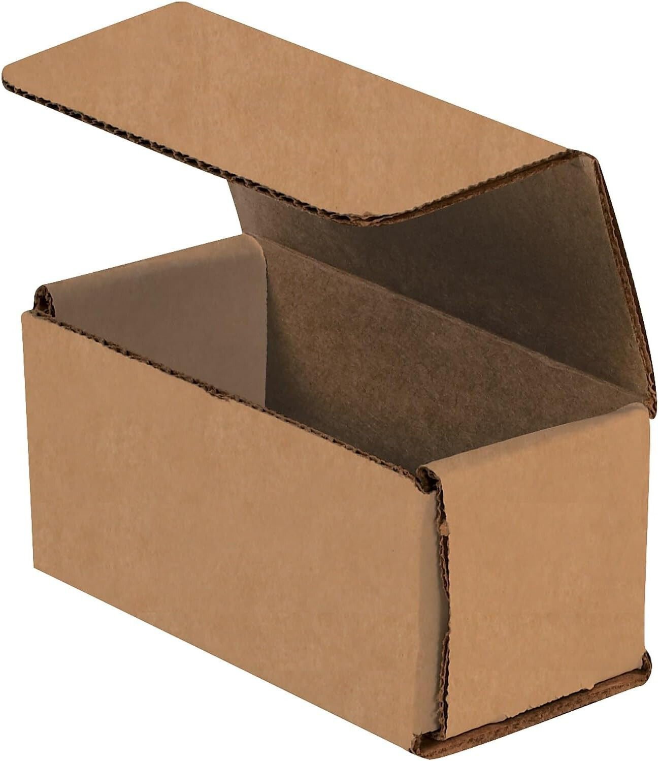 Boxes Mailers Die Cut Tuck Flap Boxes 50 4" X 2" X 2" Kraft Corrugated Mailers D