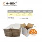 5X5X5 Inches Shipping Boxes (25 Pack), Small Corrugated Cardboard Mailers, Oyste