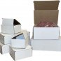 25 3X3X2 White Cardboard Paper Boxes Mailing Packing Shipping Box Corrugated Car