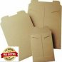 Mailers Bend Rigid Flat Kraft Envelopes Lock Tab Seal Document 25 12-3/4" x 15"