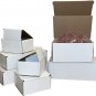 25 4X3X3 White Cardboard Paper Boxes Mailing Packing Shipping Box Corrugated Car