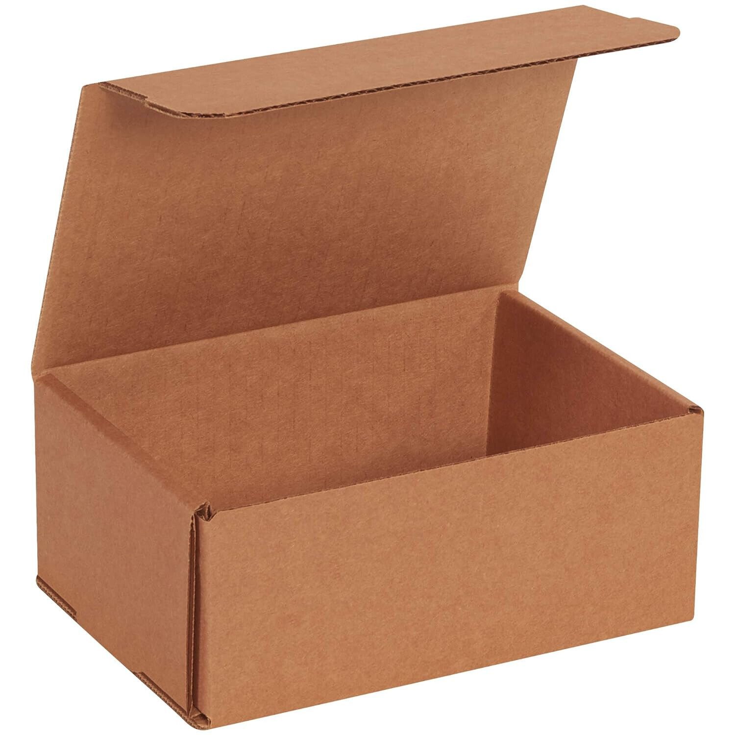 Boxes Mailers Die Cut Tuck Flap Boxes 50 7-1/8" X 5" X 3" Kraft Corrugated Maile