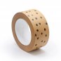 Packing Tape - Black Polka Dot on Kraft, Eco Tape, Recycled Paper,