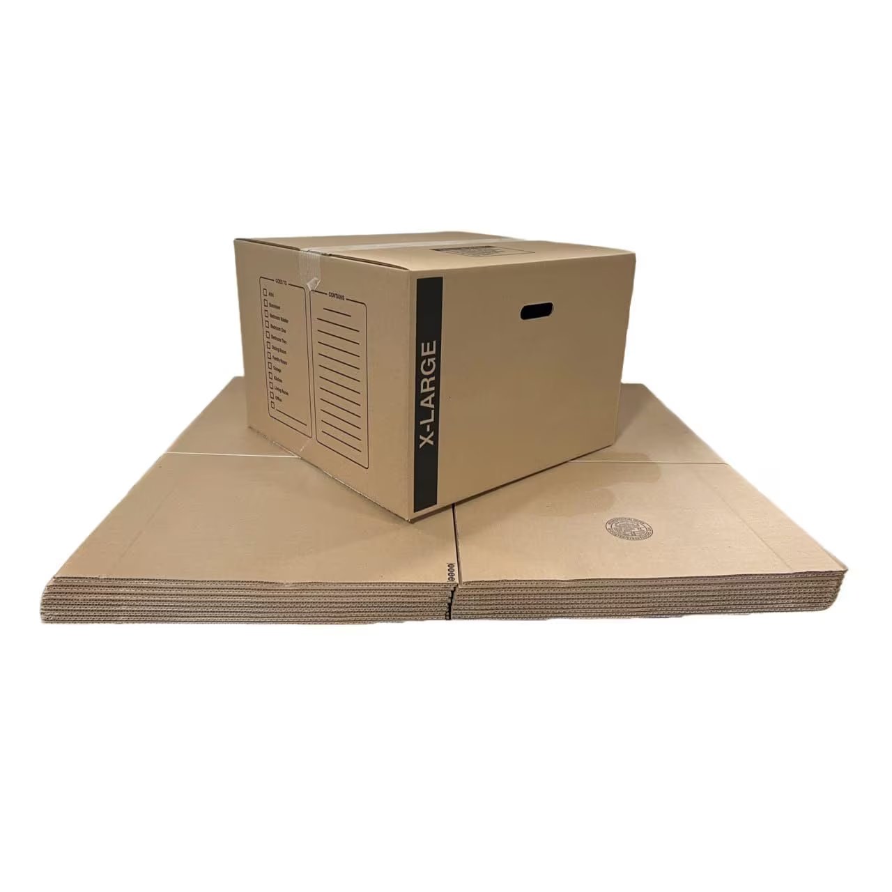 50 - Pack X-Large Cardboard Moving Boxes 23X23X16 32 ECT with Handles Pack & Shi