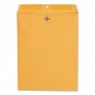 10 X 13, Brown Kraft, 100/Box Kraft Clasp Envelope, #97, Square Flap, Clasp/Gum