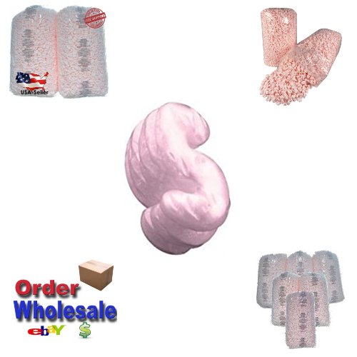 2 Big Packing Peanuts 7 cu ft lot 2 x 3.5 cu ft Pink Anti Static Fill 52 Gall