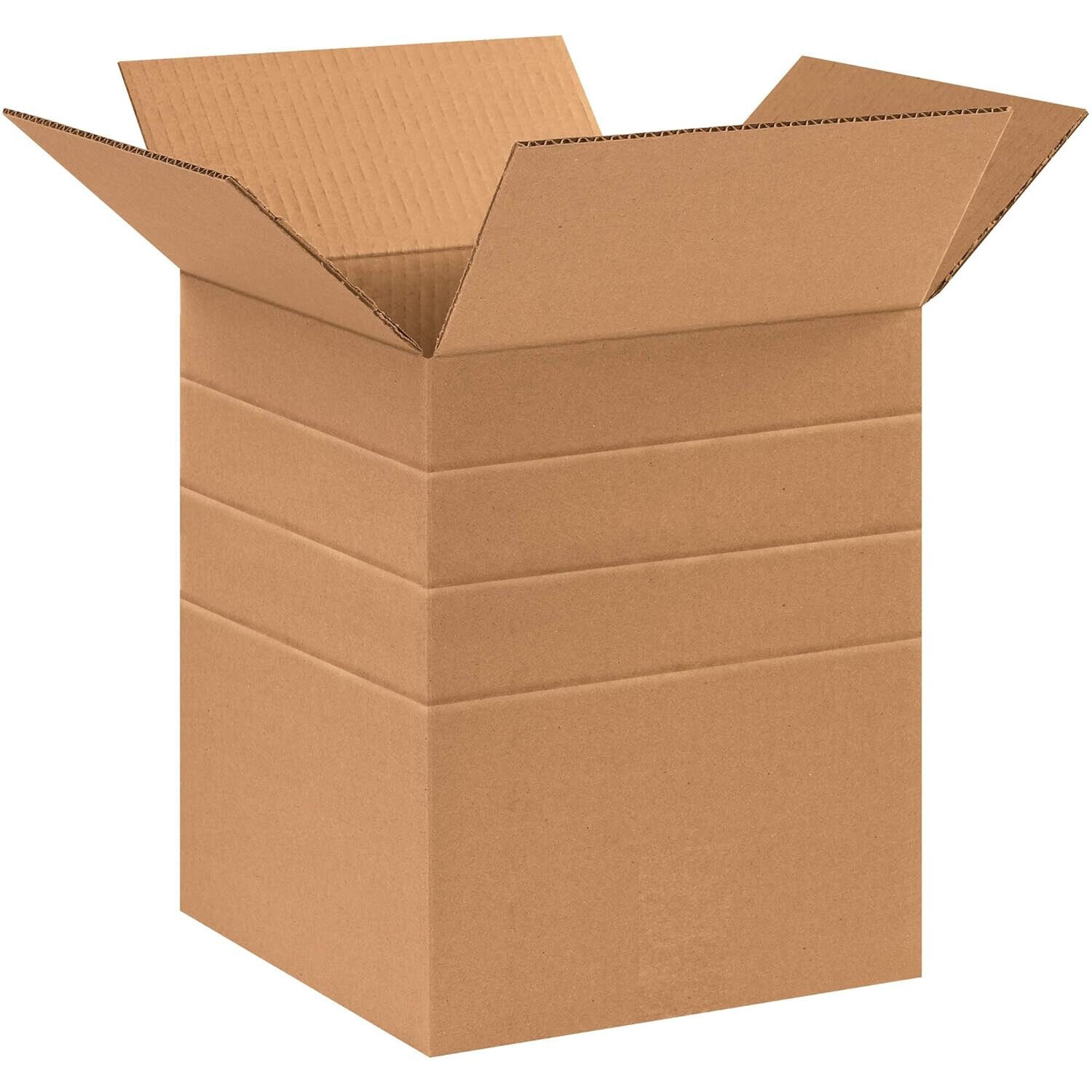 25 10" X 10" X 12" Multi-Depth Corrugated Boxes