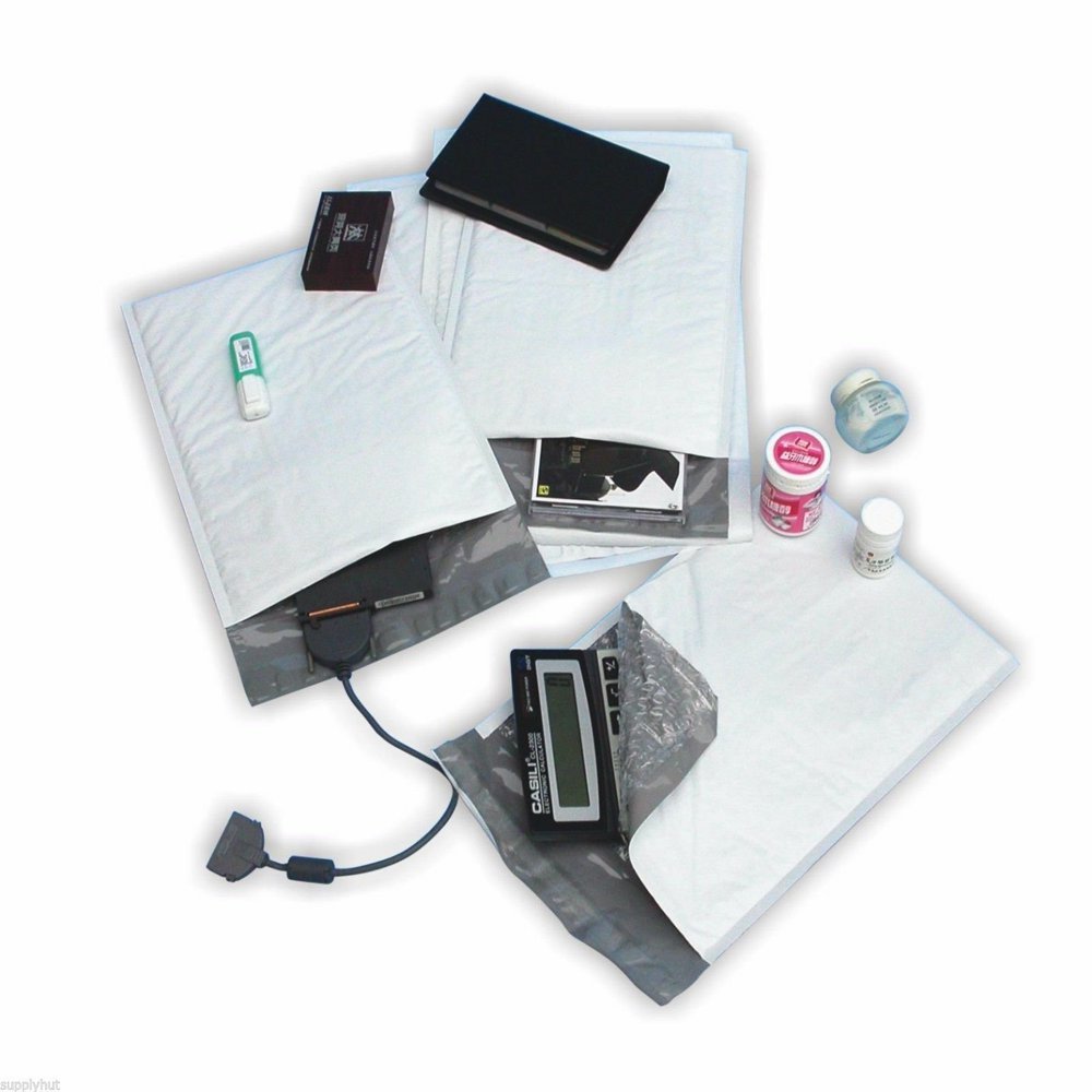 50 #000 4X8 Poly Bubble Padded Envelopes Mailers Shipping Case 4"X8" Pack & Ship