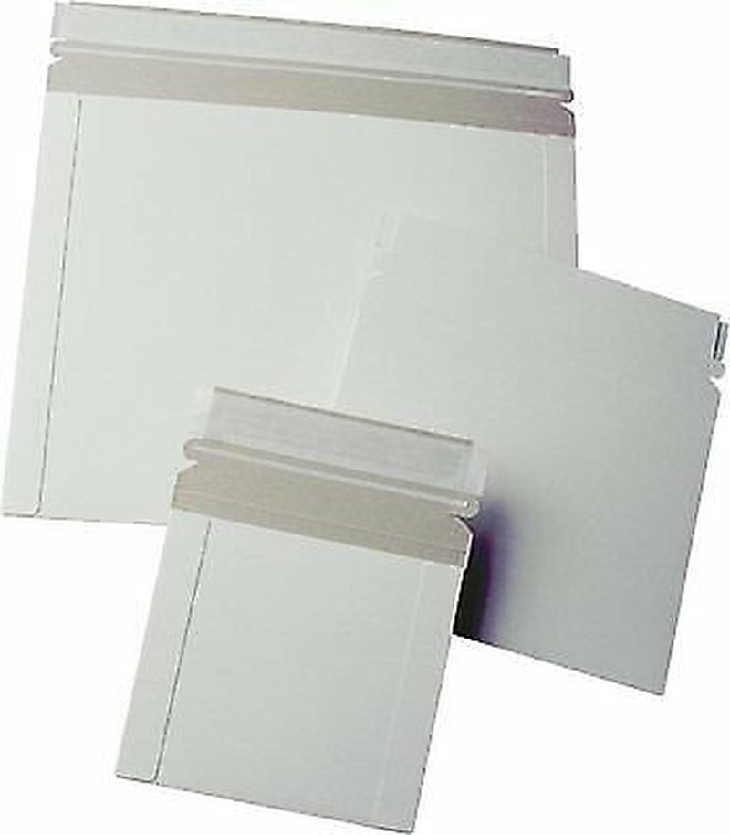 Photo Document Flat Rigid Envelope 200 5.25 X 5.25 No Bend Mailers White Self S