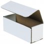 50 9" X 3" X 3" White Corrugated Mailers Die Cut Tuck Flap Boxes Free Shipping