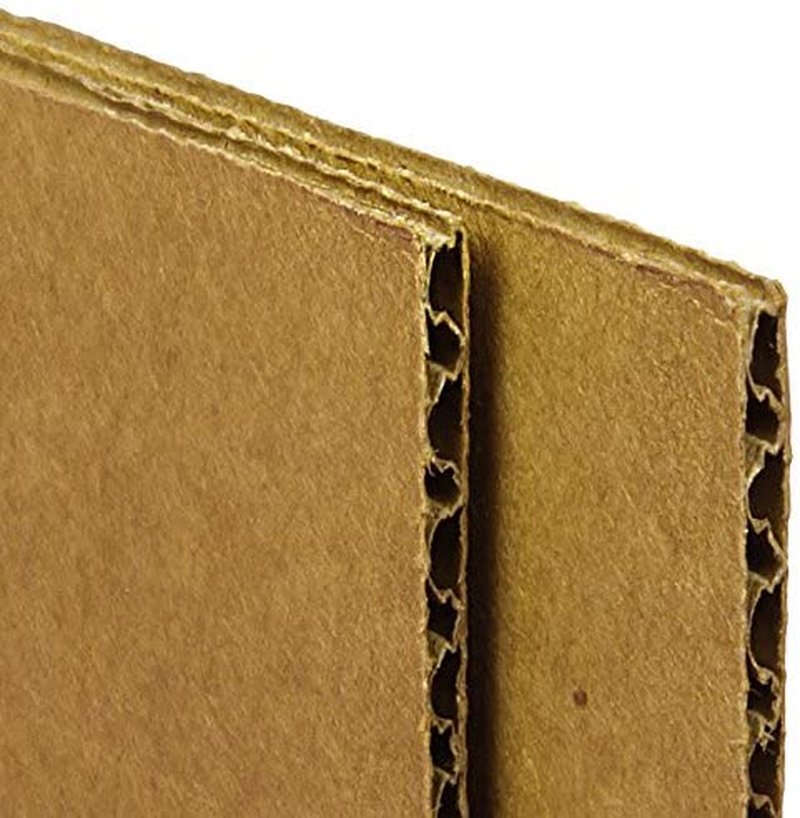Corrugated Cardboard Filler Insert 25 Sheet Pads 1/8" Thick - 8.5 X 11 Inches