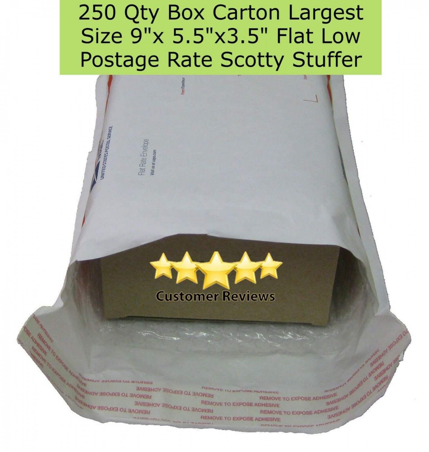 Pack & Ship 250 Box Carton Largest Size 9 x5.5 x3.5 Flat Scotty Stuffer