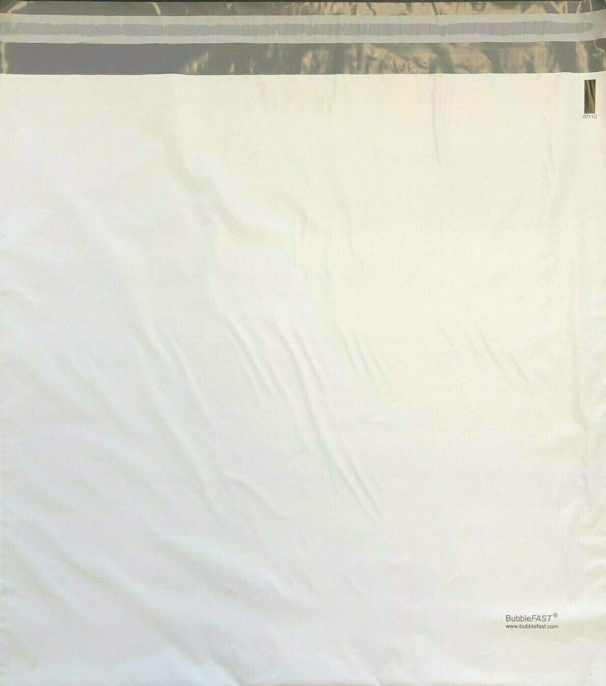500 18" X 18" Unlined White Poly Mailer- Largest Cubic Tier 5 Bag Self Seal