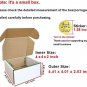 50 Pack 4X4X2'' (Inner Size) Corrugated Mailers, Cardboard Small Shipping Boxes,