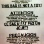 100 22 X 24 Self Seal Suffocation Warning Clear Poly Bags 1.5 Mil Free Shipping