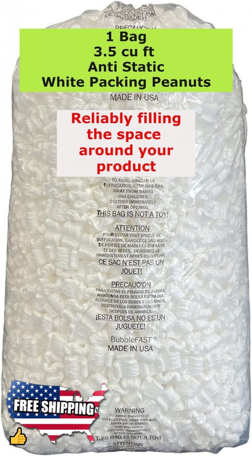 Packing Peanuts Shipping White Regular Anti Static Loose Shipping