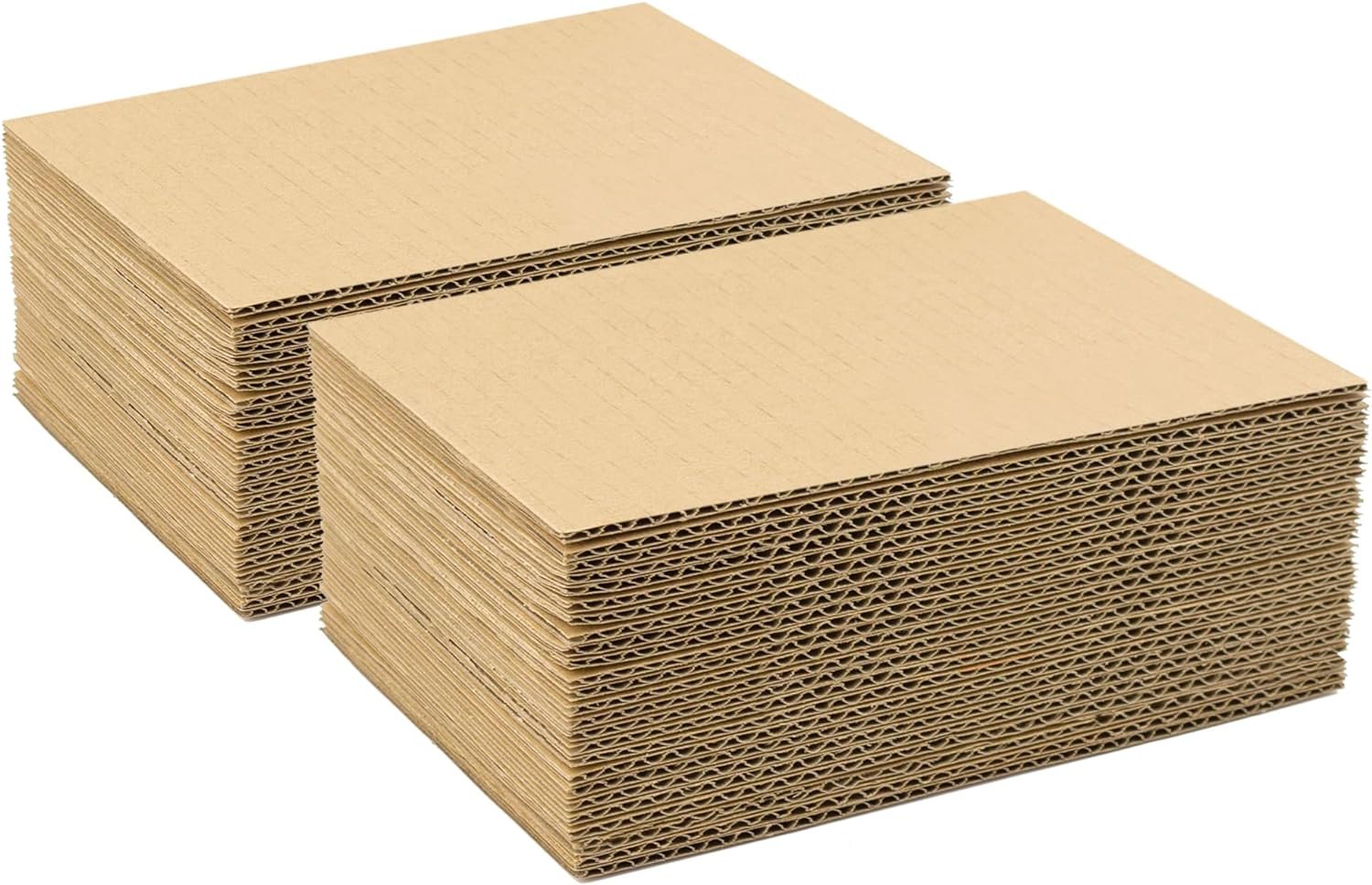 Golden State Art, 50 Pack 5X7 Corrugated Cardboard Sheets Cardboard Inserts Flat