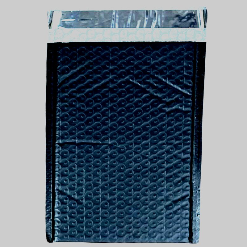 200 5" X 9" Black Poly Bubble Mailers Self Seal Envelopes