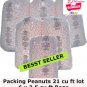 6 Large Bags Packing Peanuts 21 cu ft Pink Anti Static Popcorn Free Shipping