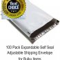 Expansion Poly Mailers, 20"x24"x4" 100 Pack Expandable Self Seal Adjustable Ship