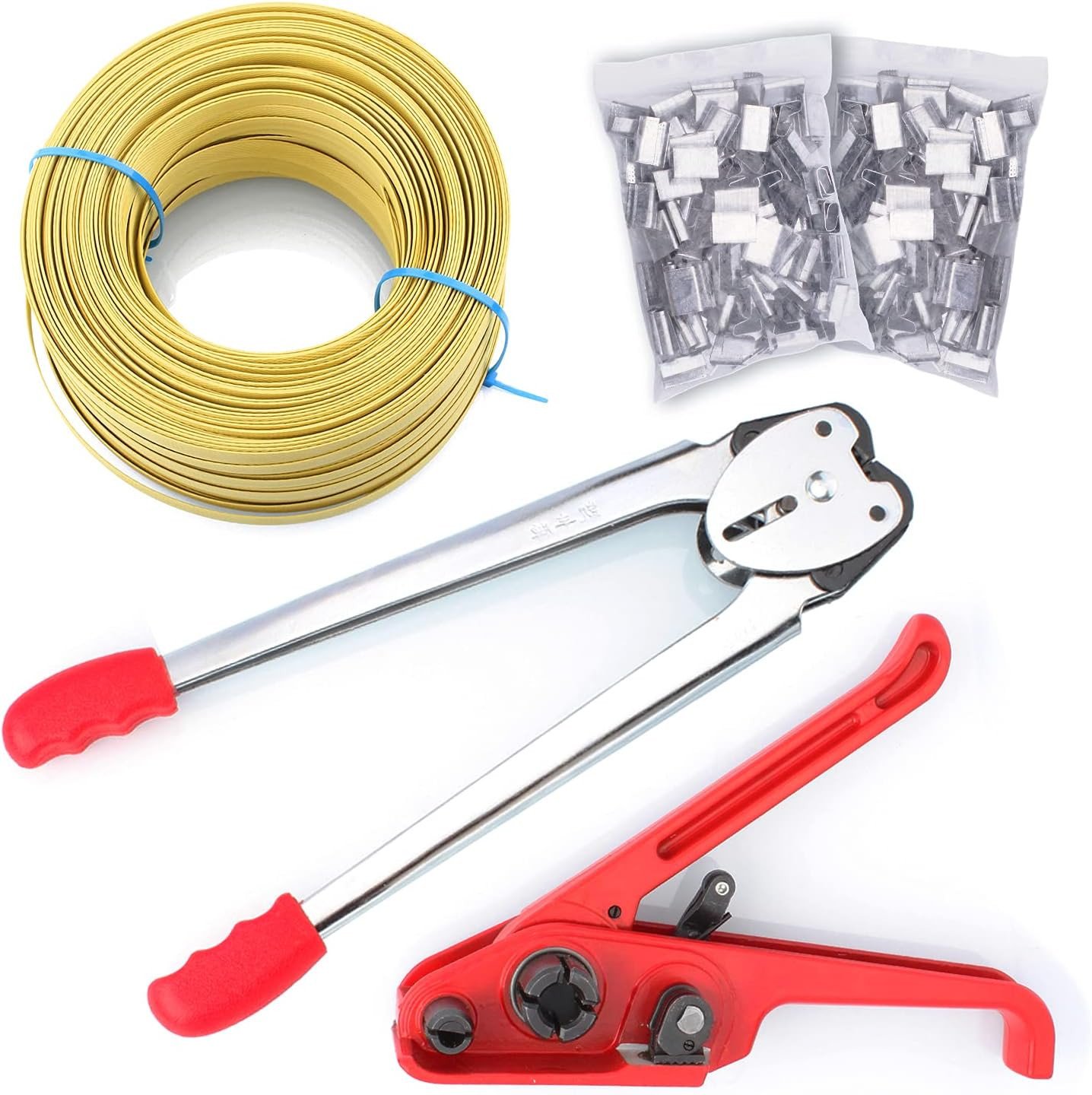 Pallet Packaging Strapping Banding Kit Tensioner Tool Sealer, Parcel Strapping P