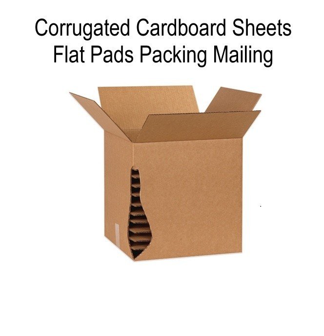 50 Pack 23.875" x 23.875" Corrugated Cardboard Sheets Flat Pads Packing Mailing