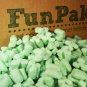 Minipak Packing Peanuts Green Shamrock Shape Minipack .6 Cu Ft Biodegradable