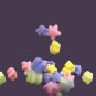 Minipak Packing Peanuts Rainbow Stars Shape Minipak, .6 Cu Ft Biodegradable