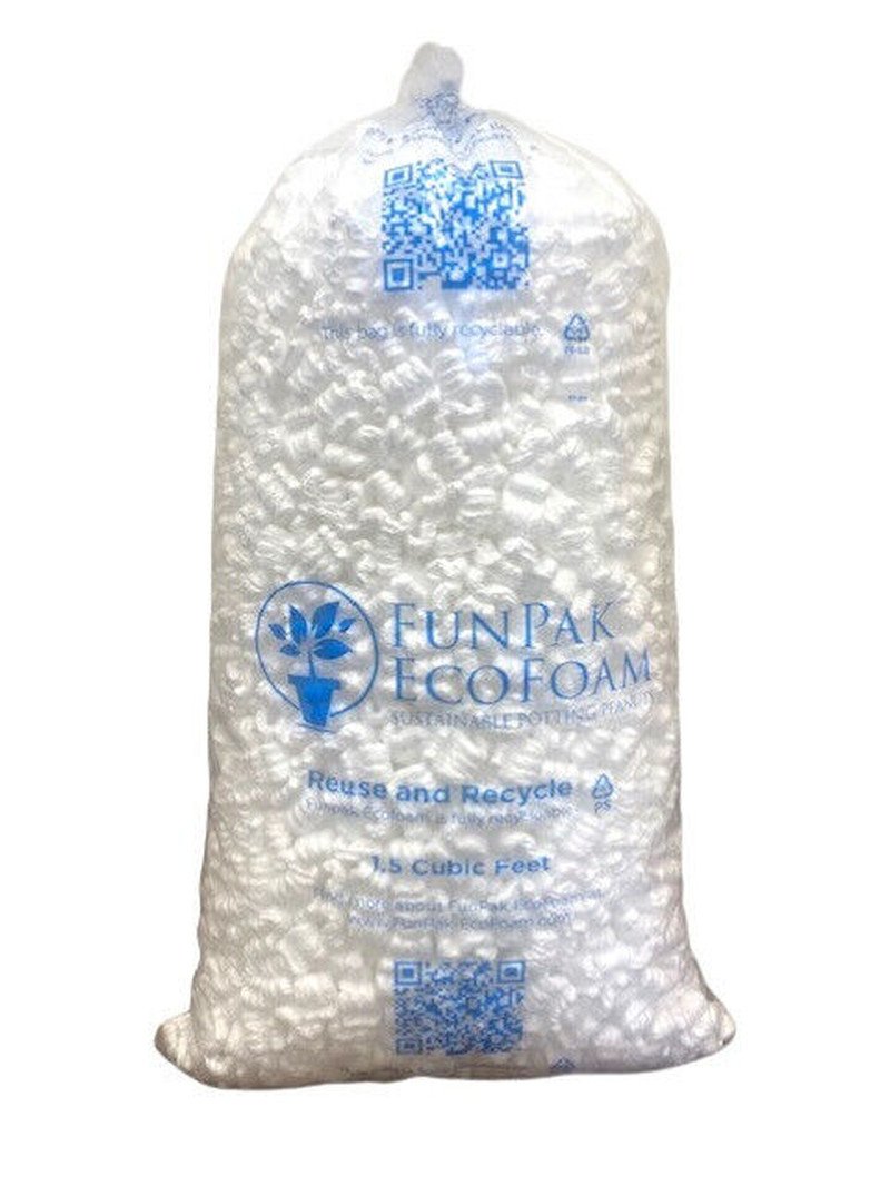 Minipak Packing Peanuts Funpak Ecofoam Sustainable Potting Peanuts, 1.5 Cu. Ft.