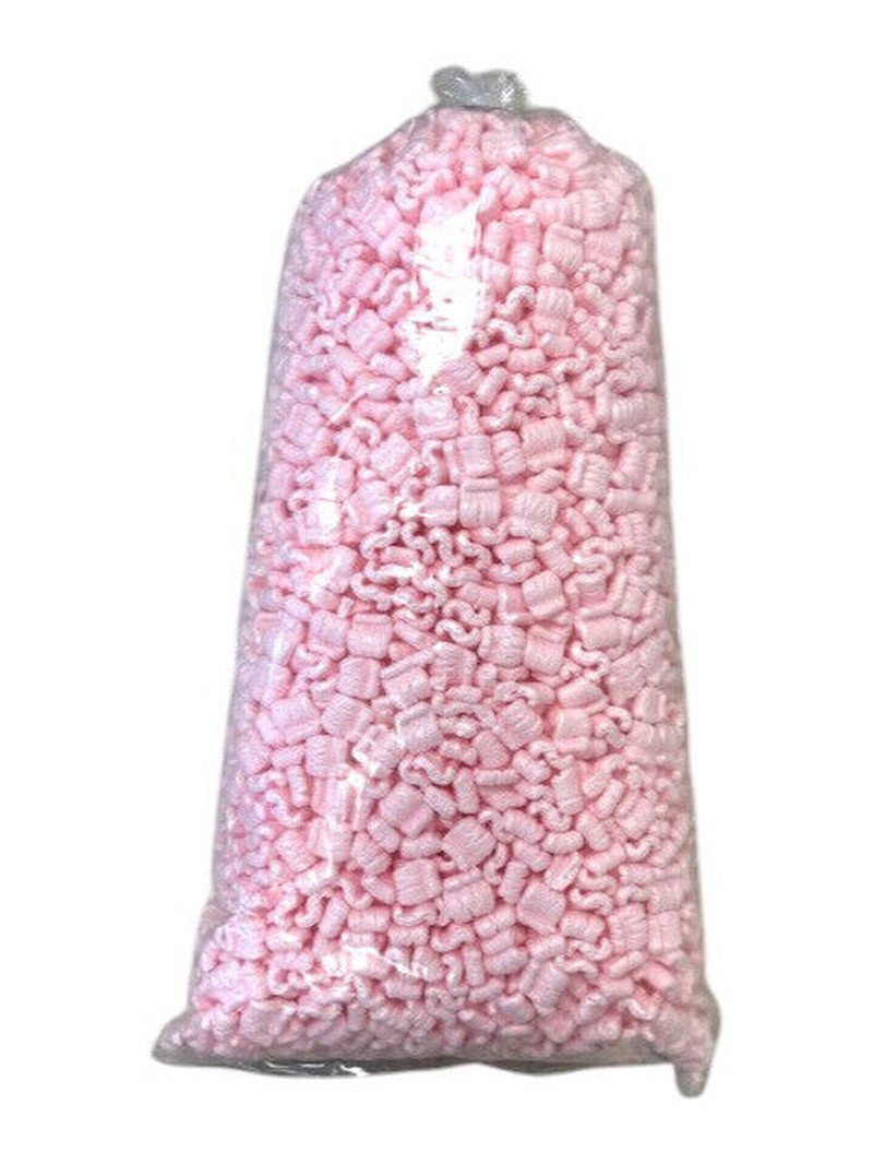 Minipak One Bag Packing Peanuts 1.5 Cu Ft - 1 Bag Pink anti-Static Popcorn