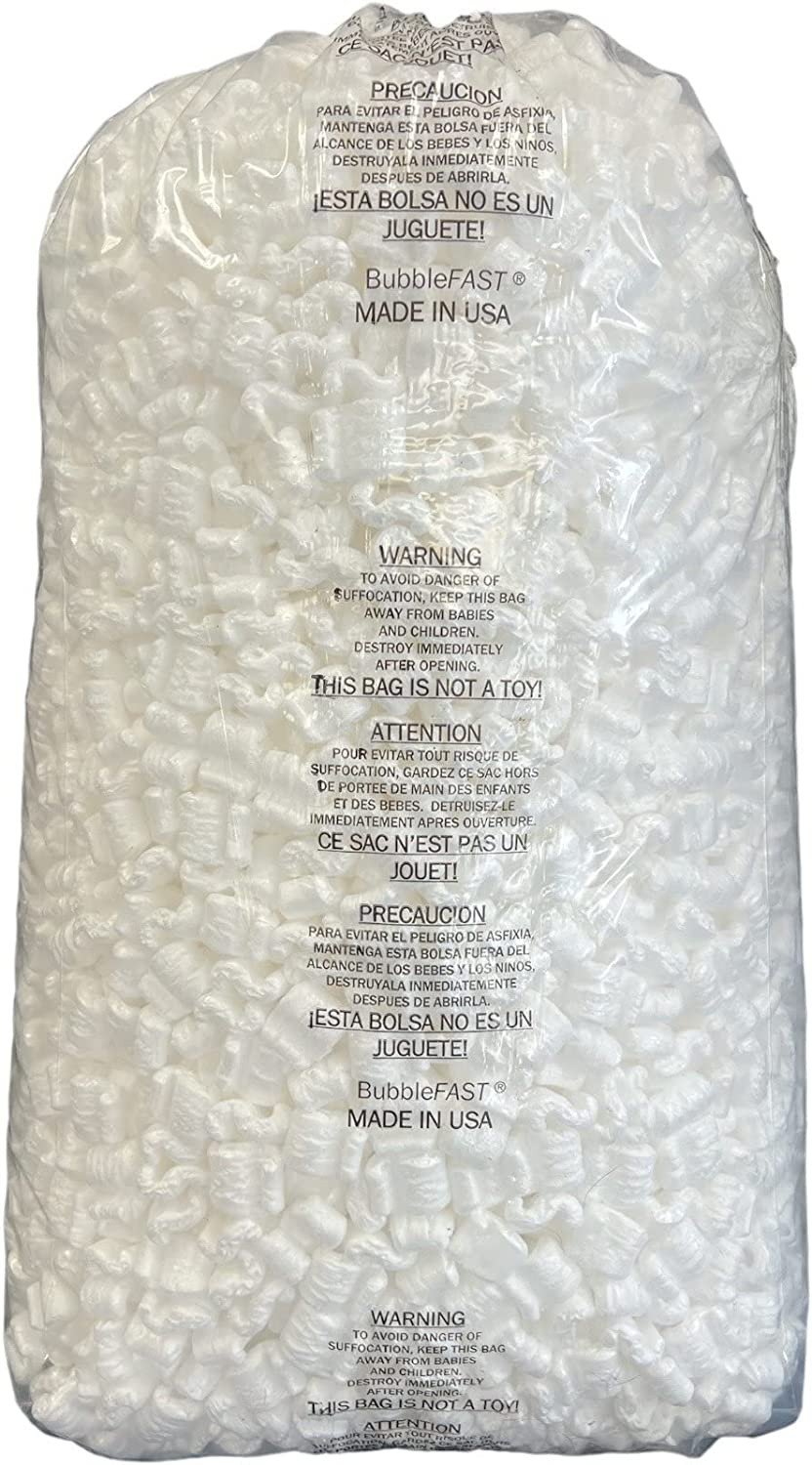 One Bag White or Pink Packing Peanuts Popcorn Brand 3.5 Cu. Ft. Anti-Static