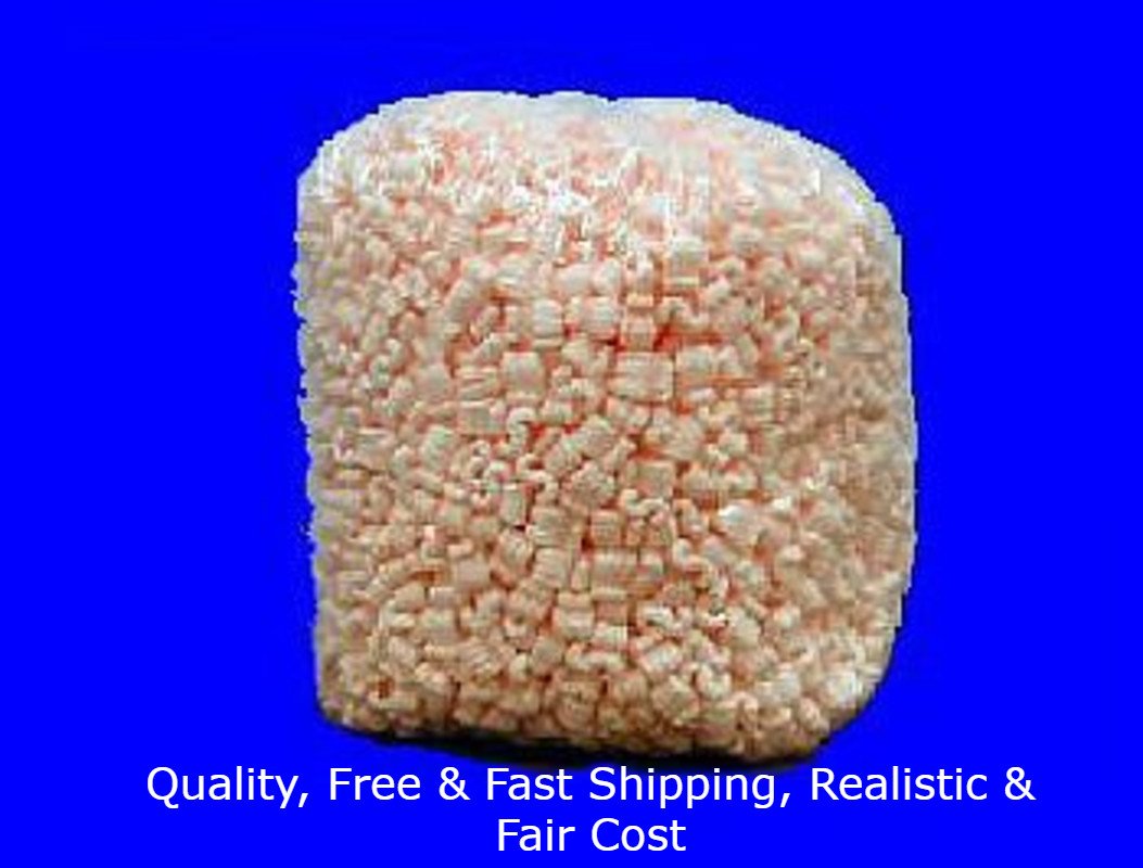 One Bag Packing Peanuts 3.5 cu ft - 1 Bag Pink Anti Static Popcorn Free Shipping