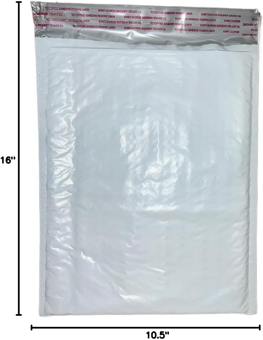100#5 10.5X16 Poly Bubble Padded Envelopes Mailers Case 10.5"X16"