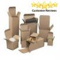 Shipping Reverse Tuck Mailers Chipboard Kraft Box 2.5” x 2.5” x 8” Cartons Stor