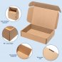 25 Pack Brown Corrugated Cardboard Box Vary Sizes Kraft Literature Mailer