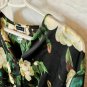 Another Story flowy blouse floral flare size small ruffle silky long sleeve top