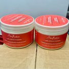 2 Pack Shea Moisture Curl Stretch Pudding Red Palm Oil Cocoa Butter Flaxseed NEW