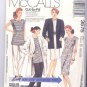 McCall's 3575 Misses Size B 8,10,12 Unlined Duster Coat Jacket Dress Tunic Pants Stretch Knits Uncut