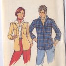 Butterick Mens 42 Shirt Jacket Pattern Uncut Womens Too